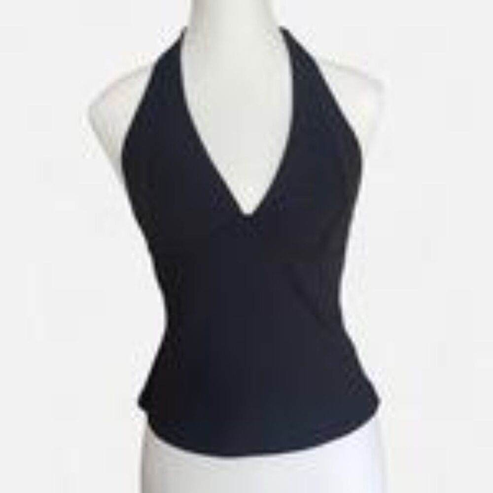 Intimately Free People "Still Here" Halter Top Black Small NWT